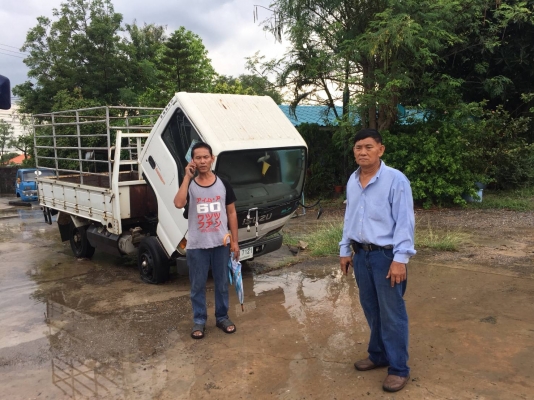 รถบรรทุก 4 ล้อ ISUZU ELF ติดแก๊ส LPG