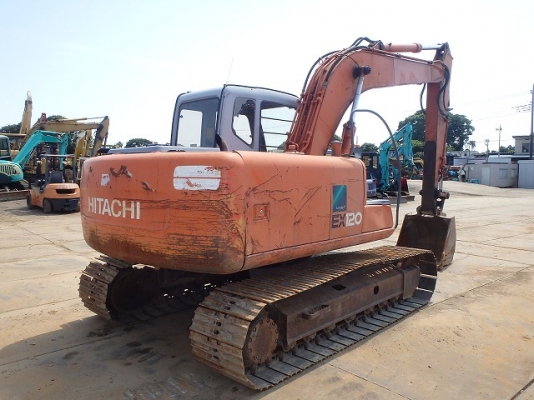 Hitachi EX120-5 เก่าญี่ปุ่น แทรค60ซม. พร้อมไลน์หัวกระเจาะ