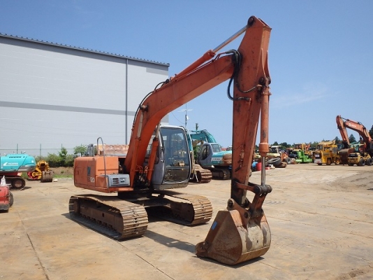 Hitachi EX120-5 เก่าญี่ปุ่น แทรค60ซม. พร้อมไลน์หัวกระเจาะ