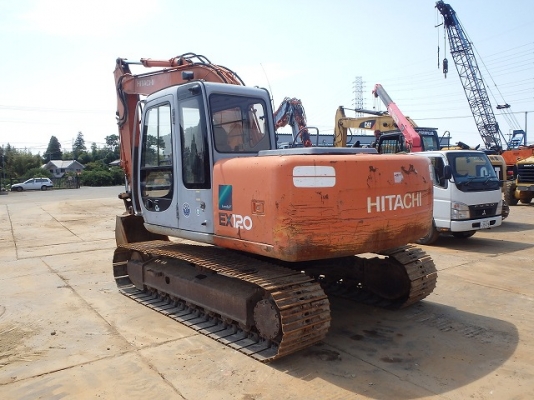 Hitachi EX120-5 เก่าญี่ปุ่น แทรค60ซม. พร้อมไลน์หัวกระเจาะ