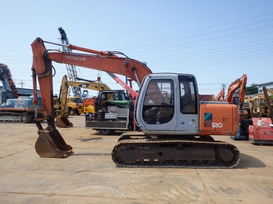 Hitachi EX120-5 เก่าญี่ปุ่น แทรค60ซม. พร้อมไลน์หัวกระเจาะ