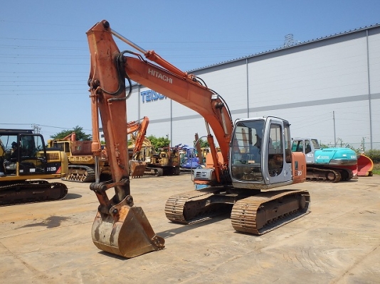 Hitachi EX120-5 เก่าญี่ปุ่น แทรค60ซม. พร้อมไลน์หัวกระเจาะ