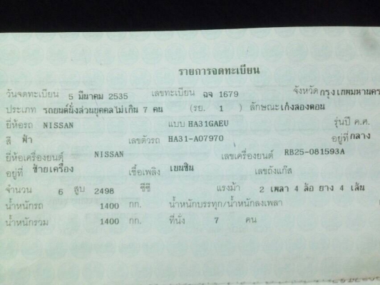 A31 RB25DET LPG หัวฉีด