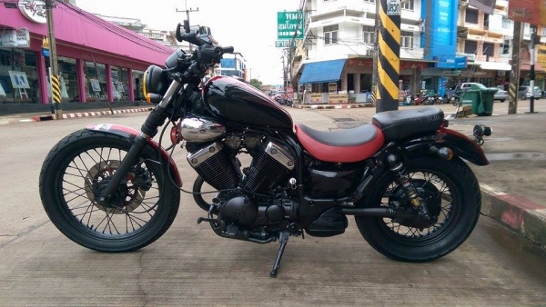 ขายคับ YAMAHA VIRAGO 400cc ระบบเพลา สีสวยพึงทำมาใหม่ ท่อเสียงนุ่มๆ กระจกแต่ง อินวอยส์ สรรพสามิตร สวยๆ คับ ราคา 55000 บาท ส่งได้ทั่วไทยคับ สนใจติดต่อ 081-0578282 FACEBOOK ชาญณรงค์ ป๊อป ชัยอมฤต ไอดีไลน์ POPBIGBIKESAKON คับ  คลิปคับ https://www.facebook.com/
