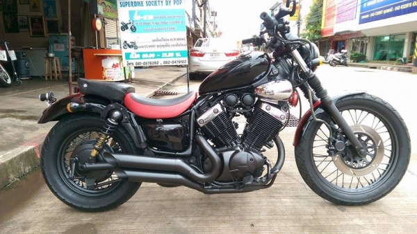 ขายคับ YAMAHA VIRAGO 400cc ระบบเพลา สีสวยพึงทำมาใหม่ ท่อเสียงนุ่มๆ กระจกแต่ง อินวอยส์ สรรพสามิตร สวยๆ คับ ราคา 55000 บาท ส่งได้ทั่วไทยคับ สนใจติดต่อ 081-0578282 FACEBOOK ชาญณรงค์ ป๊อป ชัยอมฤต ไอดีไลน์ POPBIGBIKESAKON คับ  คลิปคับ https://www.facebook.com/