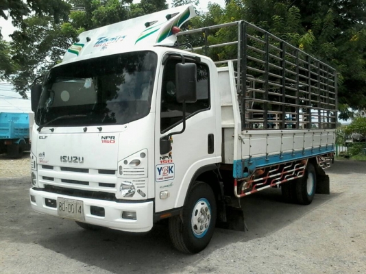 ขาย6ล้อ NPR150หัวตึกปี54กระบะยาว5เมตรพร้อมคอกแป็ปประปา