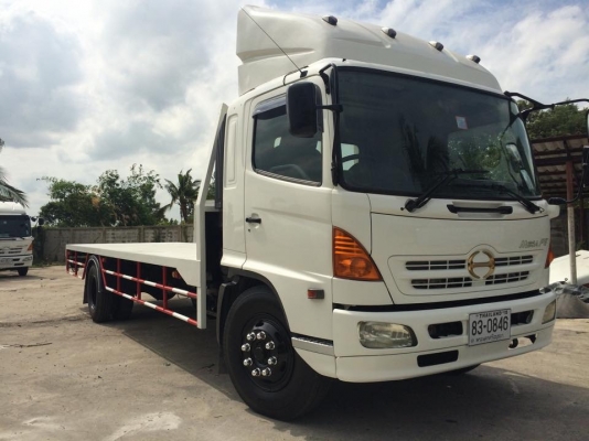 HINO FG1J เครื่องยนต์ 212 แรง กะบะเหล็กพื้นเรียบต่อใหม่ ยาว 7.20 เมตร