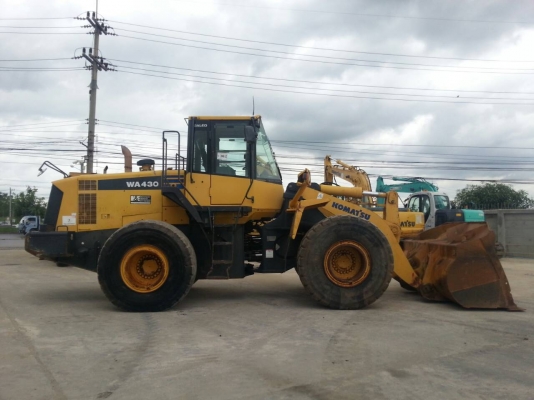มาใหม่ !! ขายรถตักล้อยาง WA430-6 ยี่ห้อ KOMATSU นำเข้าจากต่างประเทศแท้ 100\% สภาพสวย ไม่เคยใช้งานในไทย