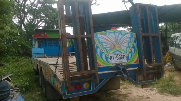 ขายรถบรรทุก 10 ล้อเทรลเลอร์ HINO FM18 185 แรงม้า 2 เพลาสโลว์ดึง สะพานไฮดรอลิค ราคา 600000