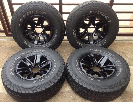 ล้อ off road ขอบ15 พร้อมยาง All Dunlop 31 10.5 R15 ดอกเต็มๆ