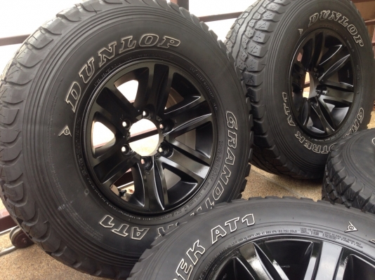 ล้อ off road ขอบ15 พร้อมยาง All Dunlop 31 10.5 R15 ดอกเต็มๆ