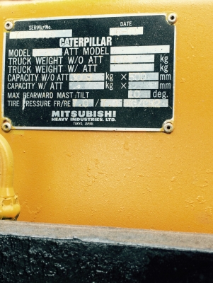 ขายรถโฟล์คลิฟต์ CATERPILLAR DP30 ยกสูง 4.30 เมตร 3 ตัน