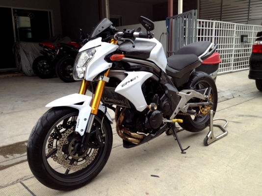 ขาย Kawasaki ER6N ปี12 ปั้มบนอิตตาลี่  โช้คUP side down ท่อFull  ราคา199000 บาท