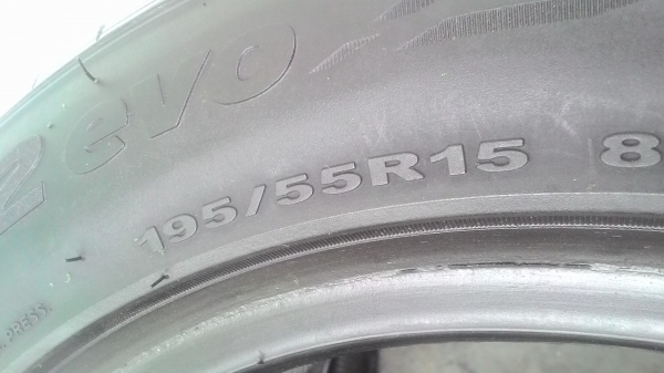 195/55R15 HANKOOK ventus v12evo มี 1 เส้น tel.081-427-3941