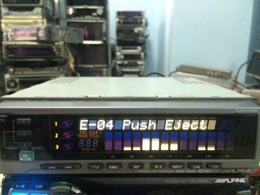 EQ Alpine  MDA-5050 Ainet EQ7แบน กราฟฟิก 7แบบ MDใช้ไม่ได้ ต่อกับเครื่องเล่นAlpine ได้  Made in Japan มือ2 ญี่ปุ่น