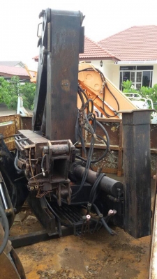 เครนพับ 5 ตัน HIAB มีหัวขยุ้มให้เรียบร้อย ของสวยมาก เพิ่งยกลง พร้อมใช้