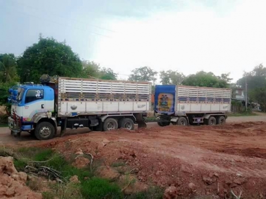 ขายดาวน์ ISUZU 360 พ่วงแม่ลูก กระบะเนียมดั๊ม คอกเกษตร รถปี 55