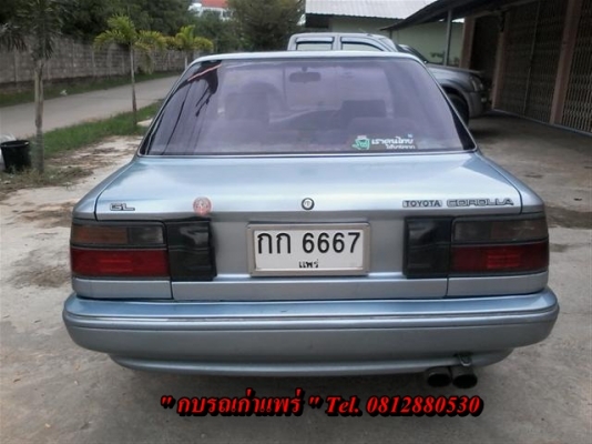ขายToyota Colola 1.3 โฉมโดเรม่อนเกียร์ธรรมดาเครื่องดีช่วงล่างดีแอร์เย็นเจ้าของรักษาดีไม่เคยติดแก๊สสภาพพร้อมใช้ 33000 บาท