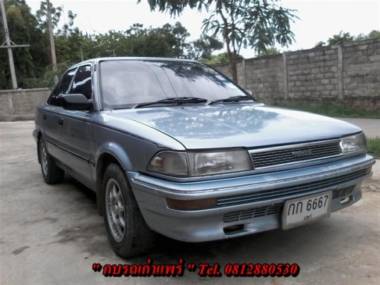 ขายToyota Colola 1.3 โฉมโดเรม่อนเกียร์ธรรมดาเครื่องดีช่วงล่างดีแอร์เย็นเจ้าของรักษาดีไม่เคยติดแก๊สสภาพพร้อมใช้ 33000 บาท