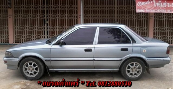 ขายToyota Colola 1.3 โฉมโดเรม่อนเกียร์ธรรมดาเครื่องดีช่วงล่างดีแอร์เย็นเจ้าของรักษาดีไม่เคยติดแก๊สสภาพพร้อมใช้ 33000 บาท