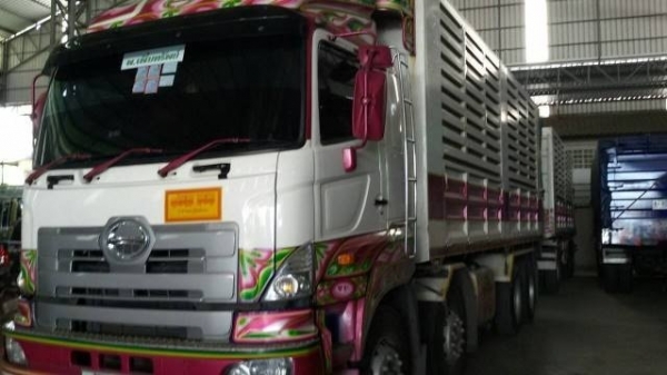ขาย HINO 400 พ่วงแม่ลูก กระบะเหล็กคอกเกษตร รถปี 54