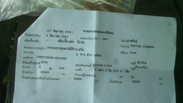 ขาย HINO 400 พ่วงแม่ลูก กระบะเหล็กคอกเกษตร รถปี 54