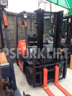 ขายฟอร์คลิฟท์ โตโยต้า 6FD14 เสาสูง 3 ม. จากประเทศญี่ปุ่น
