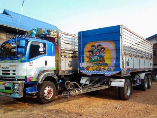 พ่วงแม่ลูกดั๊มพ์ ยีห้อ ISUZU DECA 360 แรงม้า