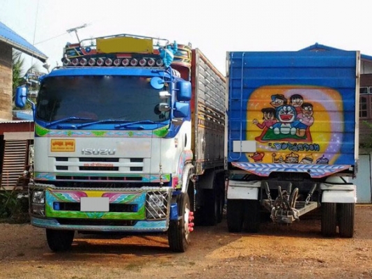 พ่วงแม่ลูกดั๊มพ์ ยีห้อ ISUZU DECA 360 แรงม้า