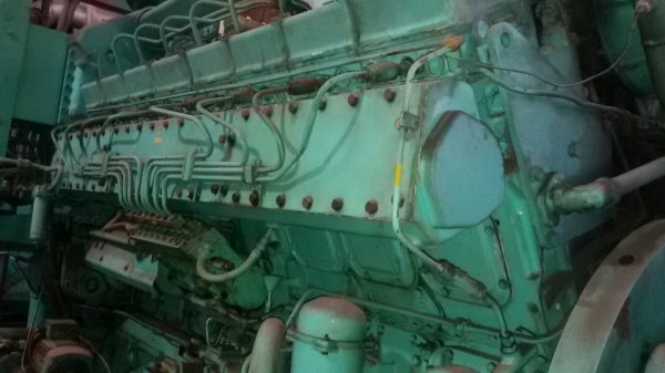 ขายเครื่องปั่นไฟ SACM AGO เครื่อง V 16 สูบ 1200 แรงม้า ไดของ UNELEC 1750 kva ขายรวม 2 เครื่อง ราคา 4000000