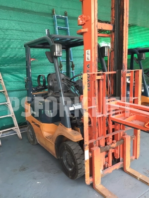 ขายฟอร์คลิฟท์ โตโยต้า 7FG15 เสาสูง 4.5 ม. จากประเทศญี่ปุ่น ขายฟอร์คลิฟท์ โตโยต้า 7FG15 เสาสูง 4.5 ม. จากประเทศญี่ปุ่น
