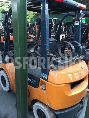 ขายฟอร์คลิฟท์ โตโยต้า 7FG15 เสาสูง 3 ม. จากประเทศญี่ปุ่น