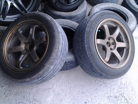 TE37 ขอบ18 น.9 ล.10  5รู114 พร้อมยาง