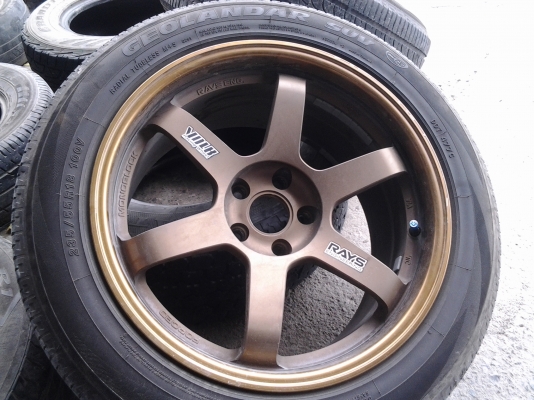 TE37 ขอบ18 น.9 ล.10 5รู114 พร้อมยาง TE37 ขอบ18 น.9 ล.10 5รู114 พร้อมยาง