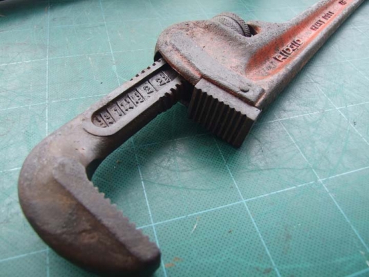 ประแจจับแป๊ปขาเดี่ยว Ridgid ขนาด 18"