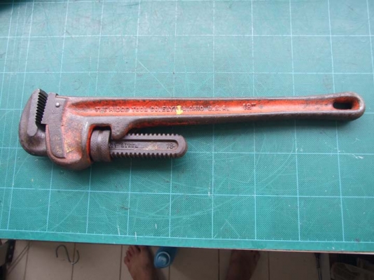 ประแจจับแป๊ปขาเดี่ยว Ridgid ขนาด 18"