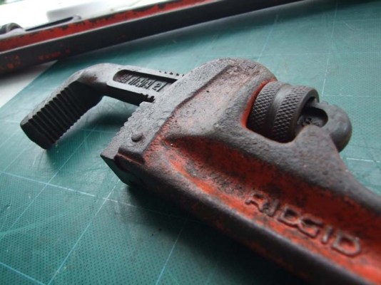 ประแจจับแป๊ปขาเดี่ยว Ridgid ขนาด 18"