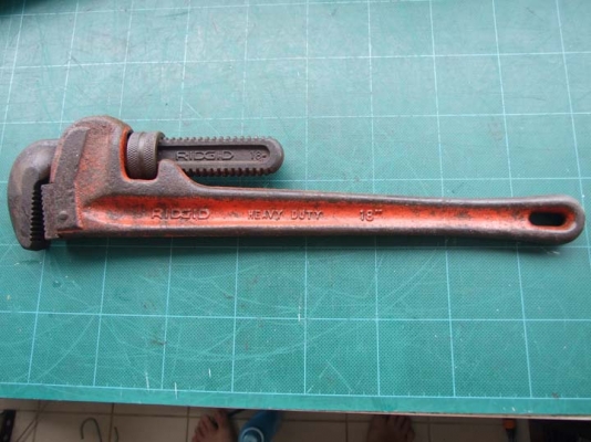 ประแจจับแป๊ปขาเดี่ยว Ridgid ขนาด 18"