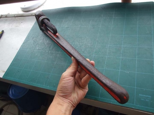 ประแจจับแป๊ปขาเดี่ยว Ridgid ขนาด 24"