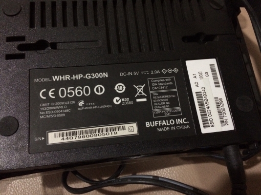 เร้าเตอร์ Buffalo WHR-HP-G300N | wifi land  ใช้งานได้ปกติ
