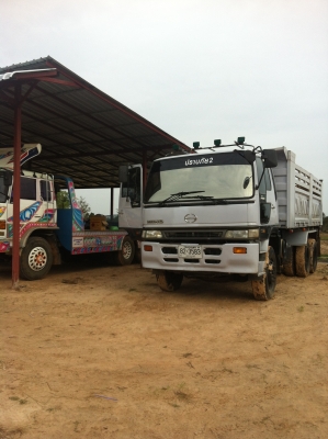 เลิกกิจการ..ขายรถพ่วงดัมพ์ HINO 2K เครื่อง 260 แรง ปี 45 ดัมพ์สามมิตร เฉพาะแม่