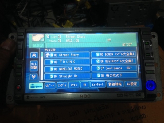 PIONEER AVIC ZH25 เล่น HDD DVD MP3 MD ของเก่าญี่ปุ่นสภาพดีใช้งานปกติ