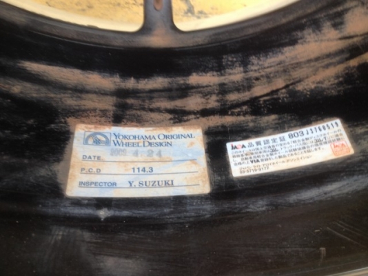 ล้อแท้ ADVAN RACING ของ18กว้าง8อ๊อฟ37สีเดิมยุ่นสภาพสวยยางติดมาปี12