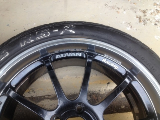 ล้อแท้ ADVAN RACING ของ18กว้าง8อ๊อฟ37สีเดิมยุ่นสภาพสวยยางติดมาปี12