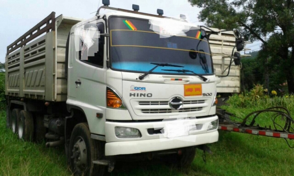 ขายรถบรรทุก พ่วงแม่ลูก HINO 380 ปี 56 รถสวยๆพร้อมใช้ครับ