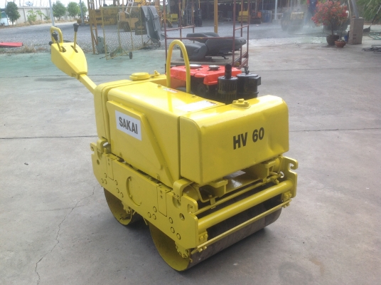 ขายรถบดเดินตามSakaiรุ่นHV60มือสองญี่ปุ่นสั่นสเทือนได้เครื่องดีเซล