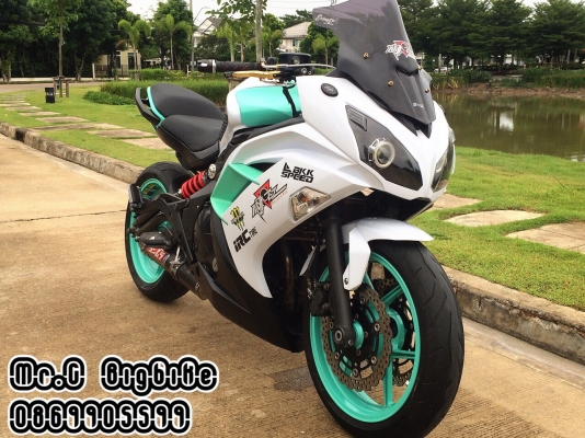 คุ้มราคาที่สุดในรุ่น Ninja650 ABSโฉมปี13  แต่งเต็ม สีสวย ยางสวย นางฟ้า ทะเบียนเลข3 ราคา 169000 เท่านั้น