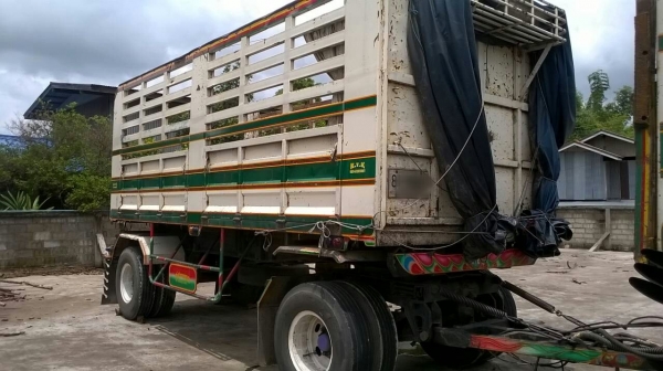 ขายรถพ่วง 18 ล้อ แม่+ลูก กระบะเหล็กคอกเกษตรดั้ม ISUZU ล๊อค 195 วางเครื่อง 320 แรง เกียร์อีตั้น ช่วงล้าง 240 รถสวย ราคา1570000 ต่อรอง