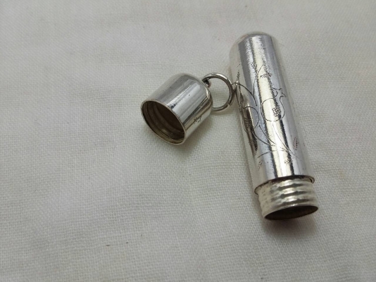 หลอดตะกรุดเงินแท้สิงคโปร์