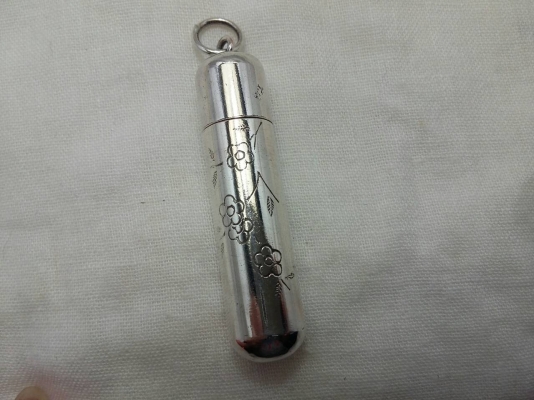 หลอดตะกรุดเงินแท้สิงคโปร์